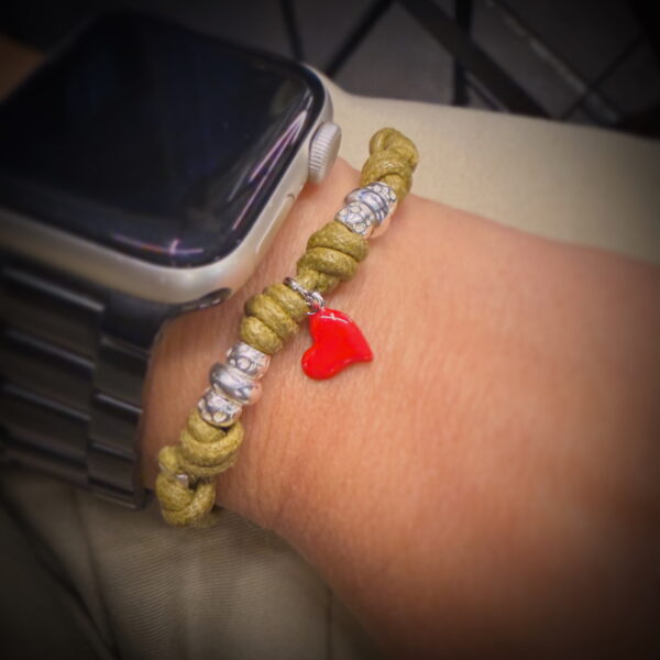 Braccialetto Cuore rosso