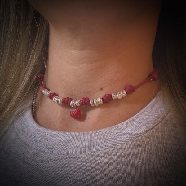Girocollo Cuore rosso