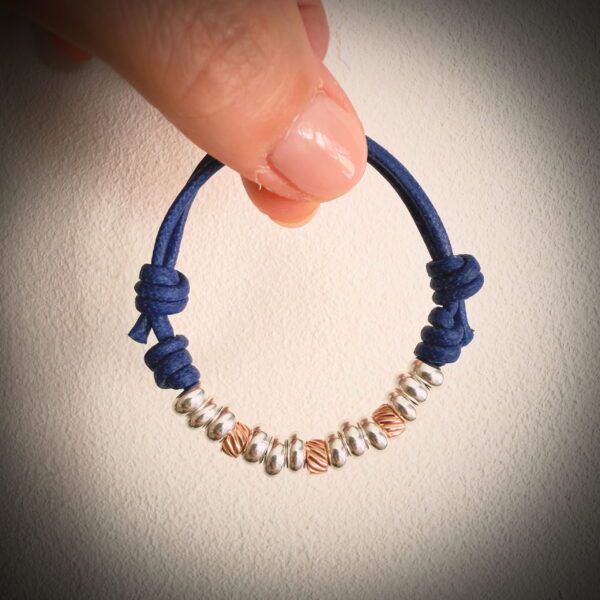 Braccialetto Rondelle rigate