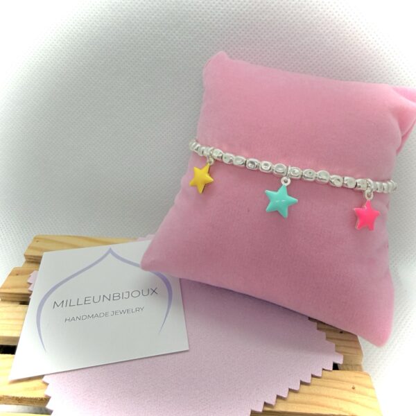 Cubetti con Stellina Smaltata Fluo