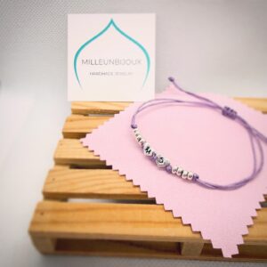 Mini doppio Cuore inciso con rondelle