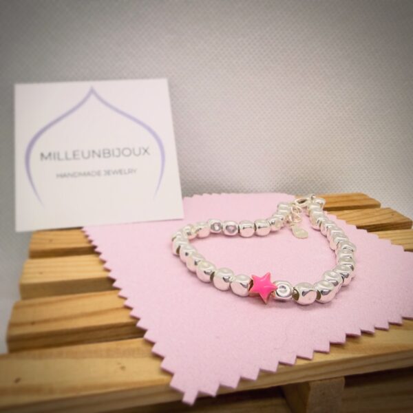 Braccialetto cubetti con passante