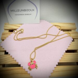 Collana Granchietto rosa