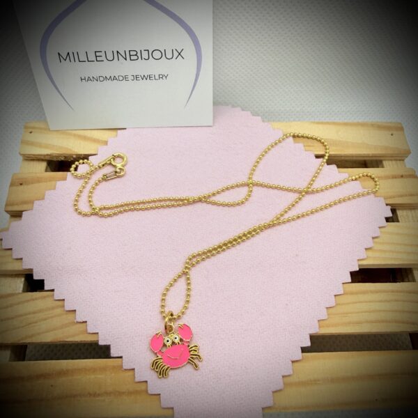 Collana Granchietto rosa