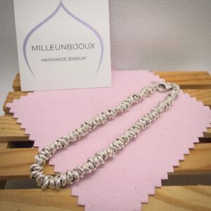 Braccialetto con nodini silver