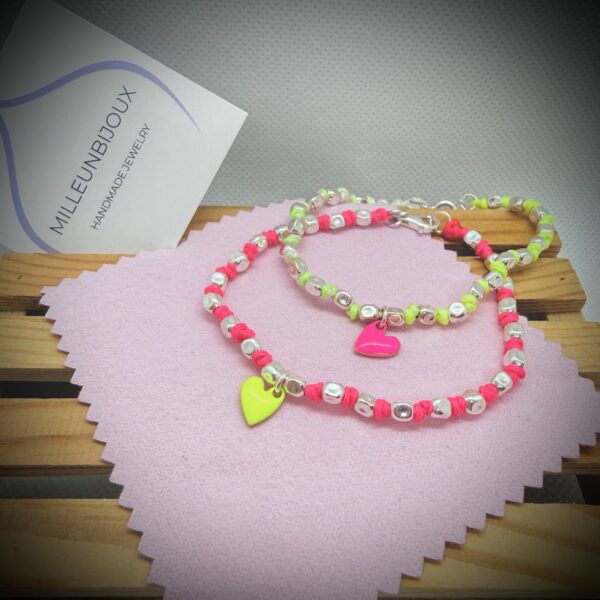 Mini nodini Cube S con Cuore fluo ♥️🌈