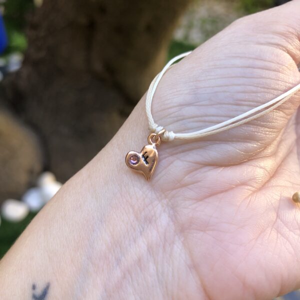 Mini cuore pendente inciso