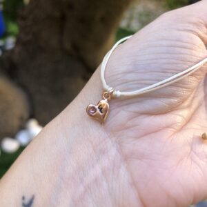 Mini cuore pendente inciso