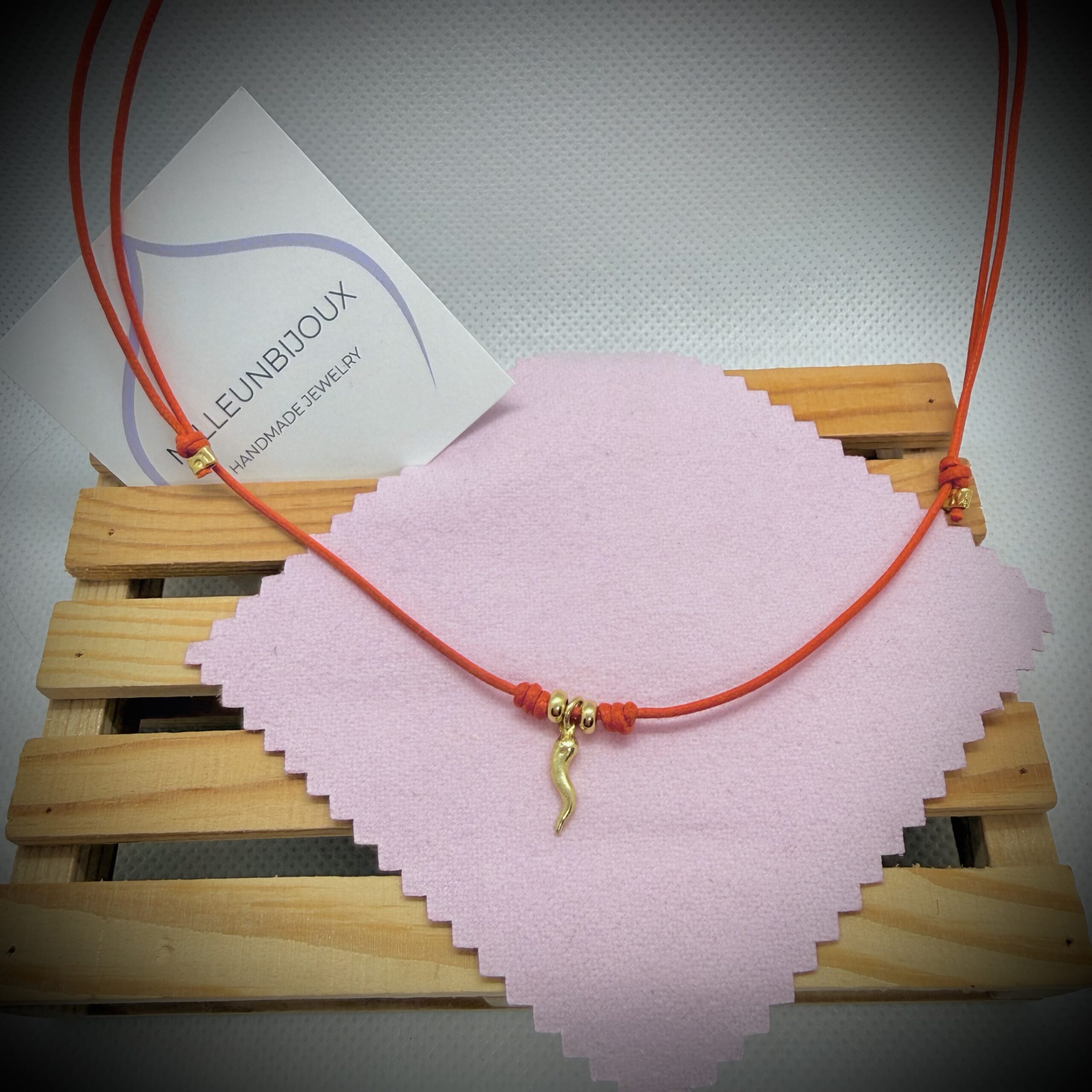 Collana cornino Gold e rondelle - immagine 2