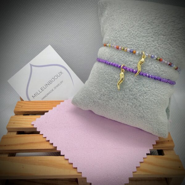 Bracciali zirconi e cornino gold