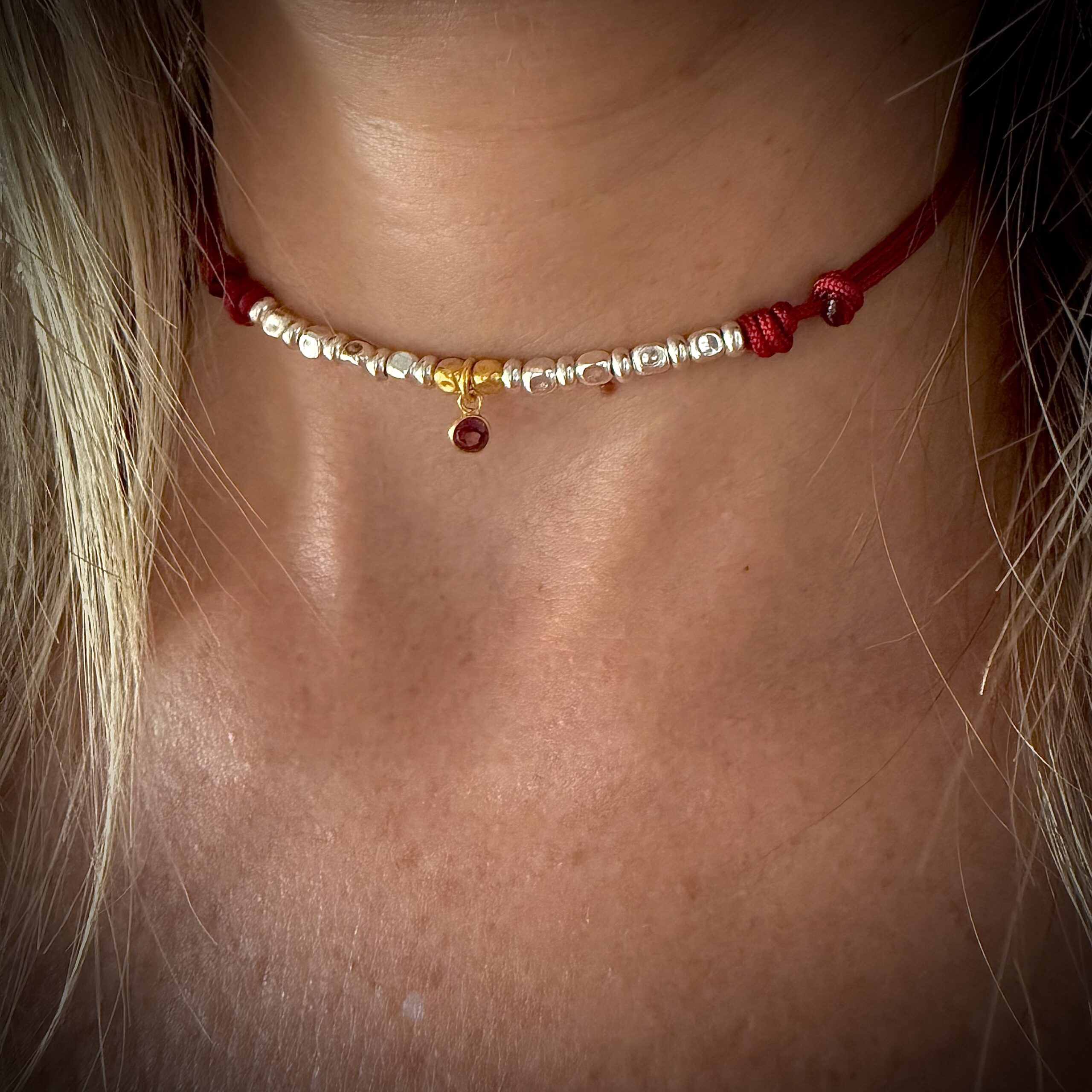 Collana Incanto con Pietra naturale Arg925 Oro 24ct - immagine 8